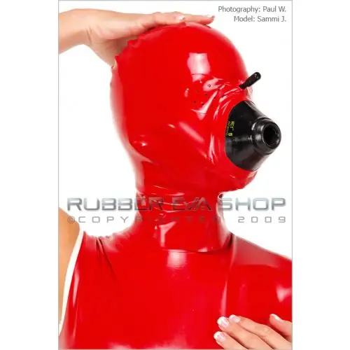 Rubber Anesthesia Hood With Pepper Pot Eyes