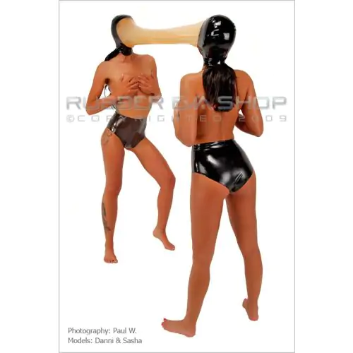 Double Breathplay Rubber Hood